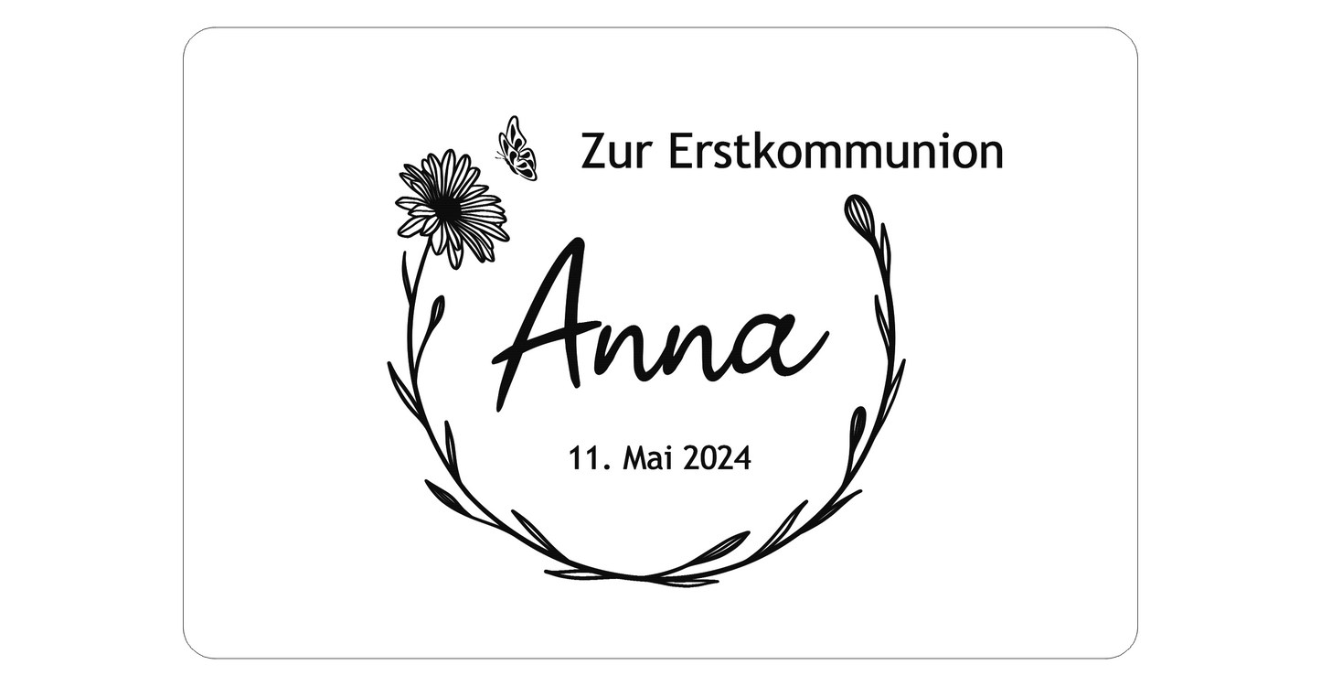 Personalisierte Erinnerungsbox zur Erstkommunion
