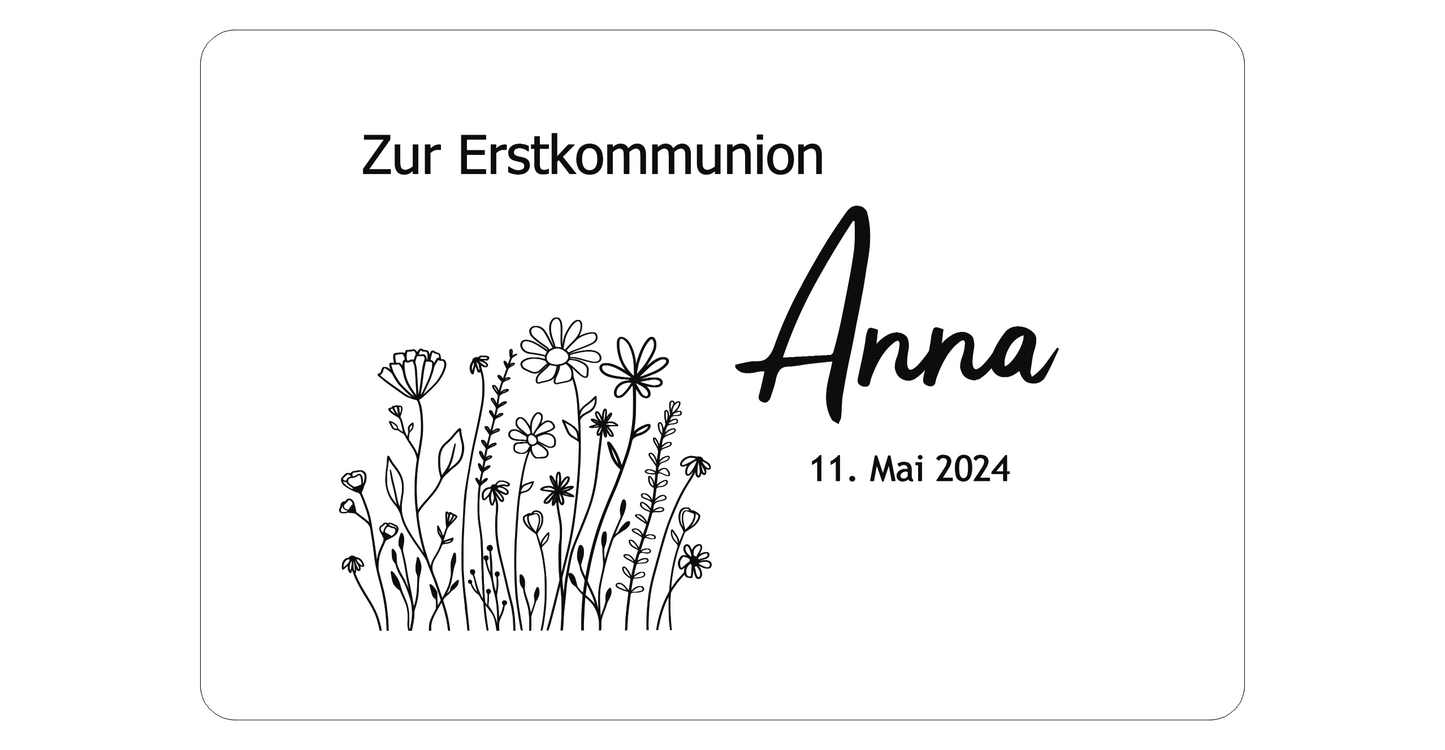 Personalisierte Erinnerungsbox zur Erstkommunion