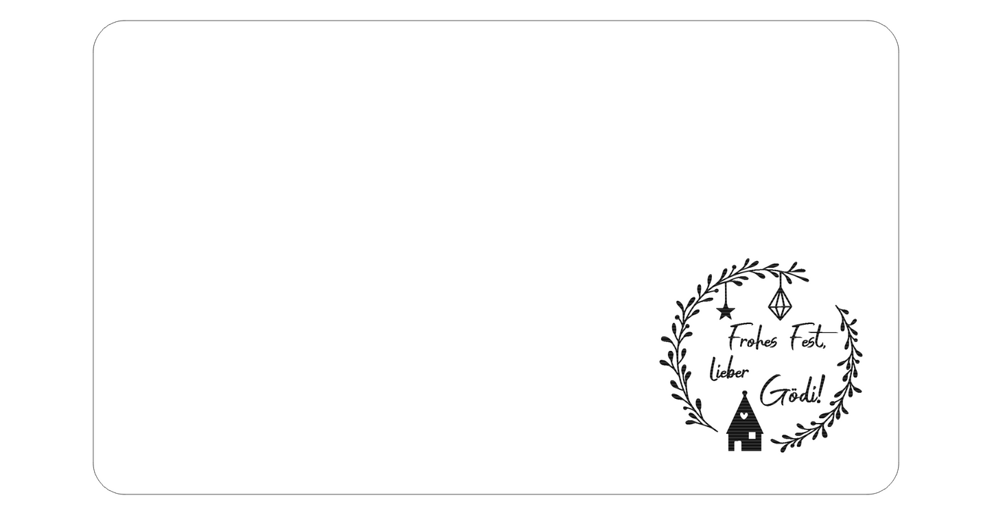 Jausenbrett Weihnachten personalisiert