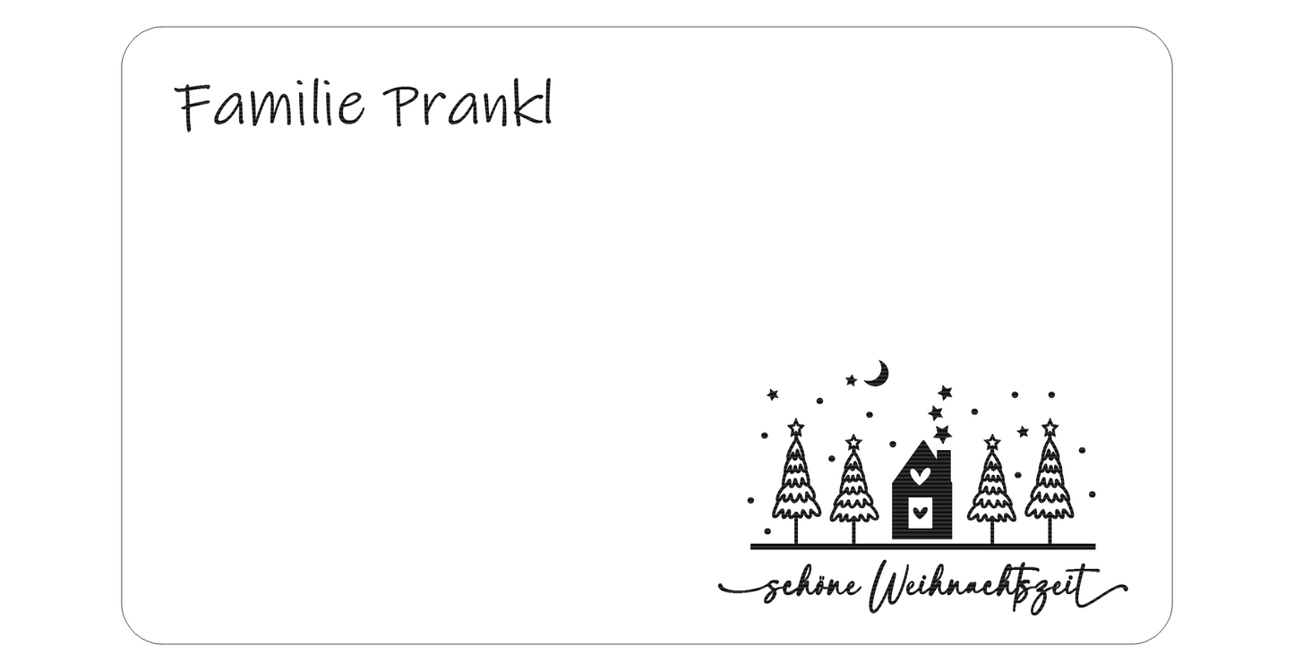 Jausenbrett Weihnachten personalisiert