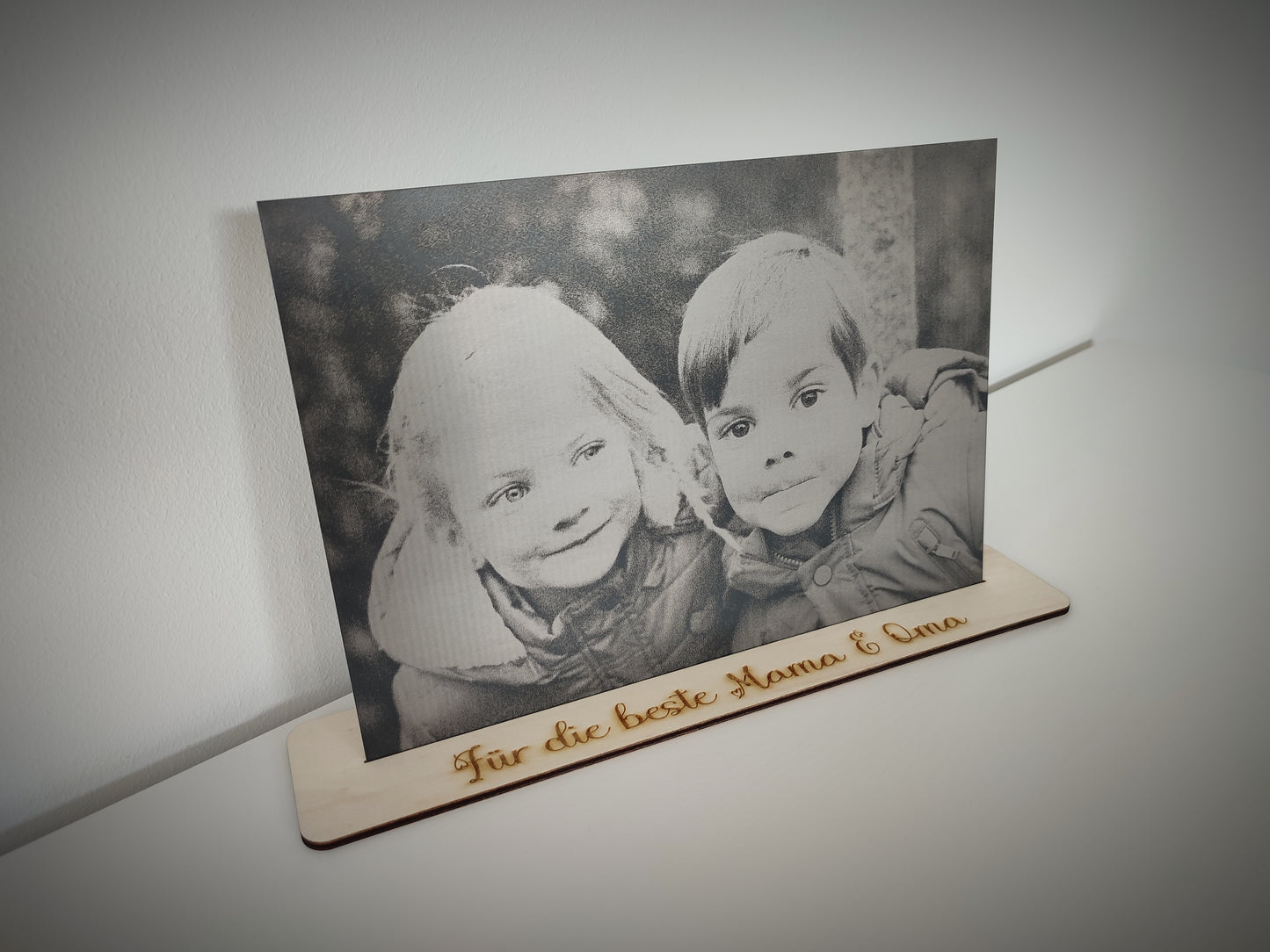 Bildgravur auf Aluminiumschild