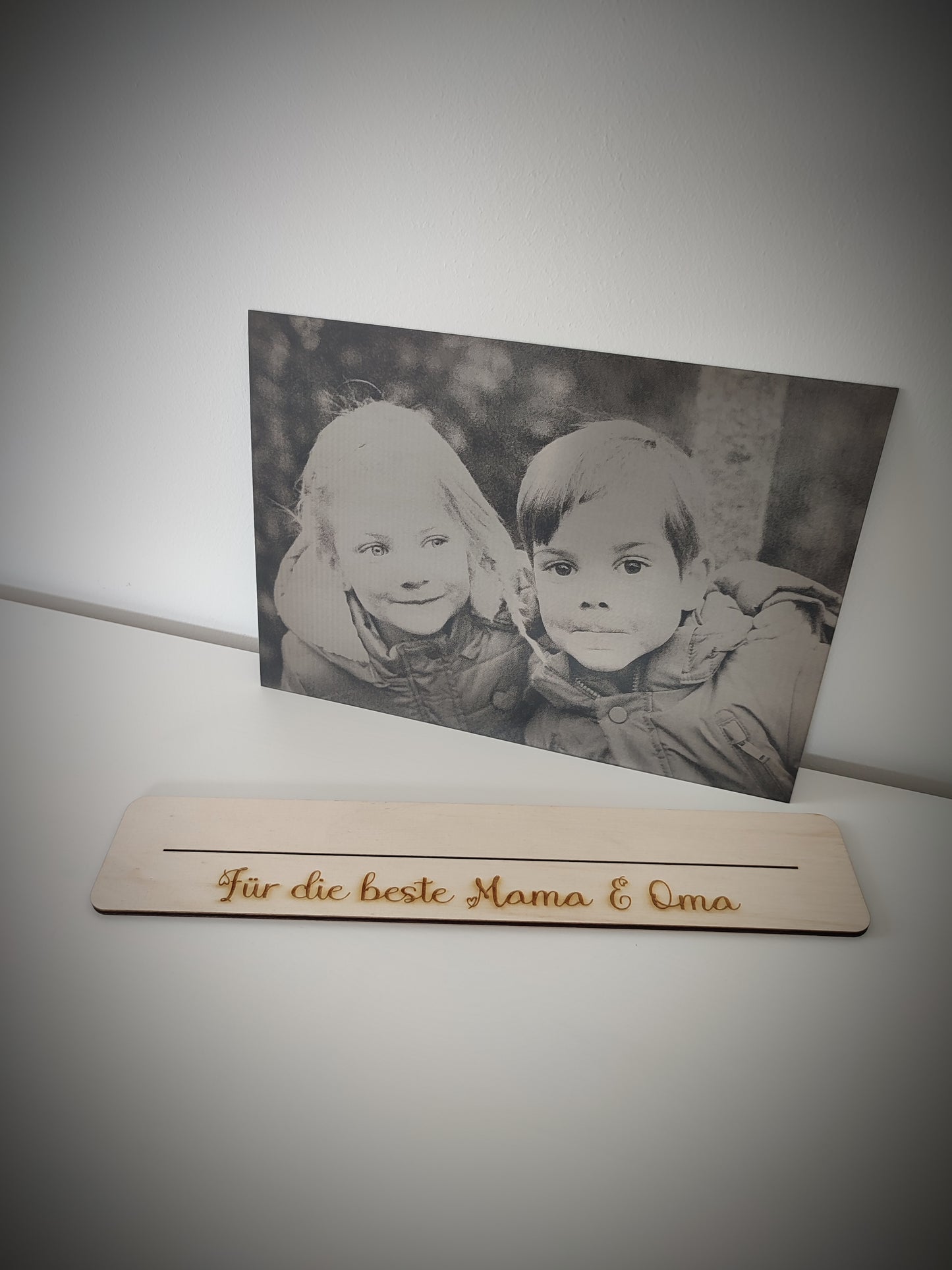 Bildgravur auf Aluminiumschild