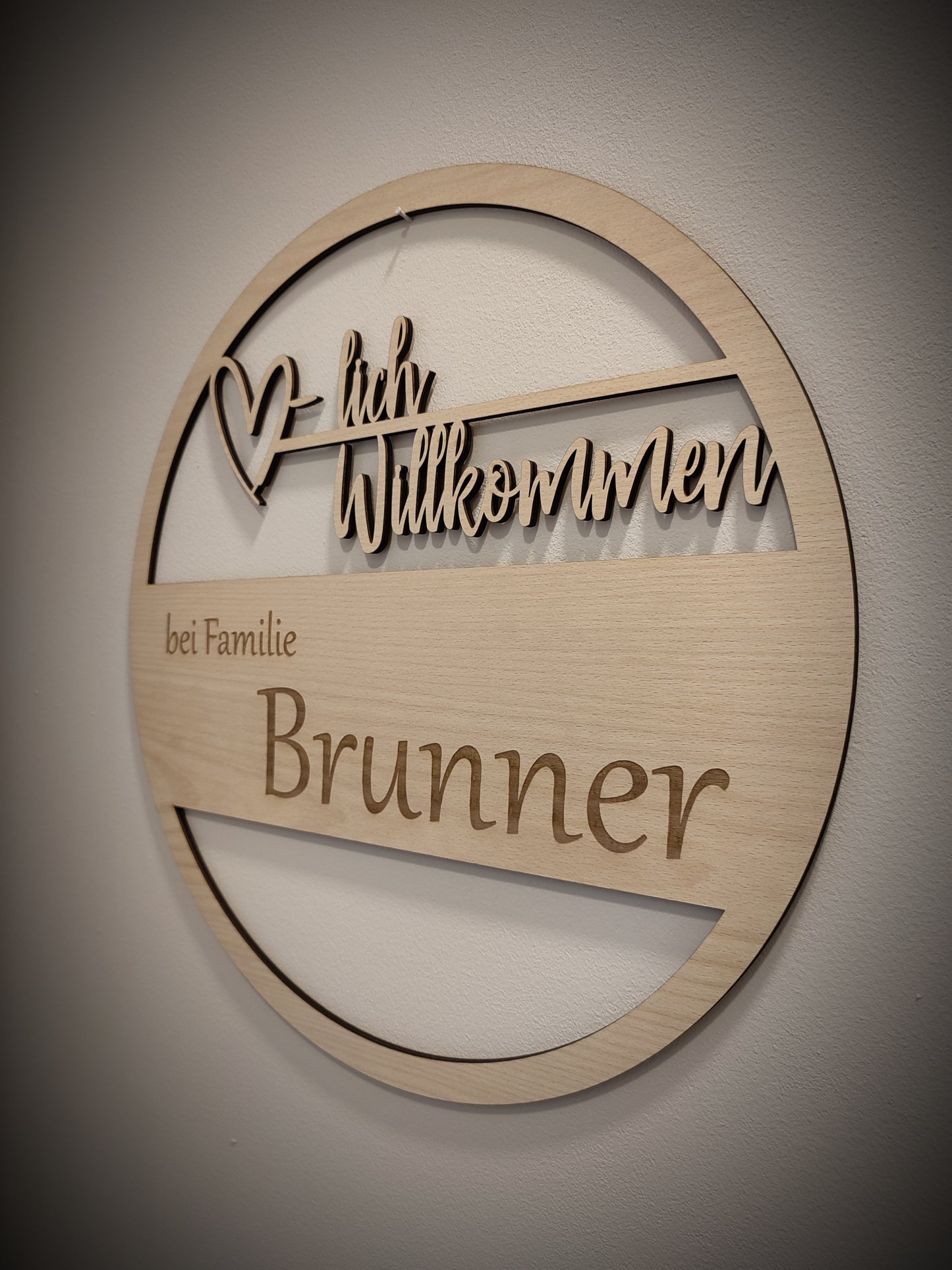 Personalisiertes Türschild 40cm