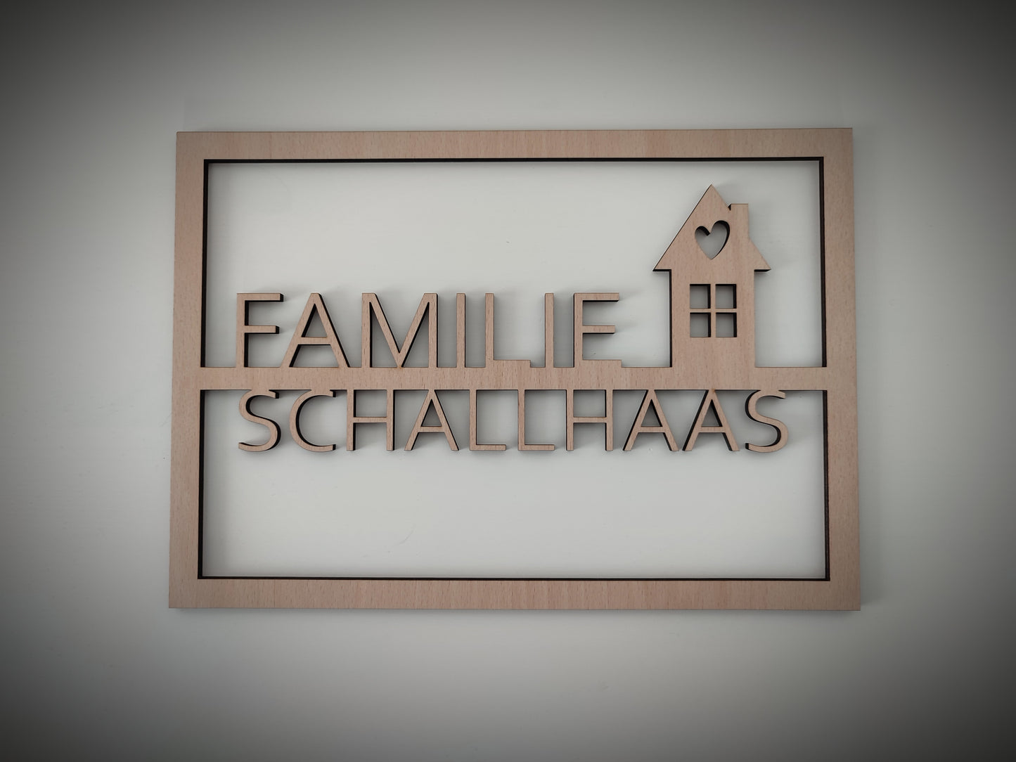 Personalisiertes Türschild eckig