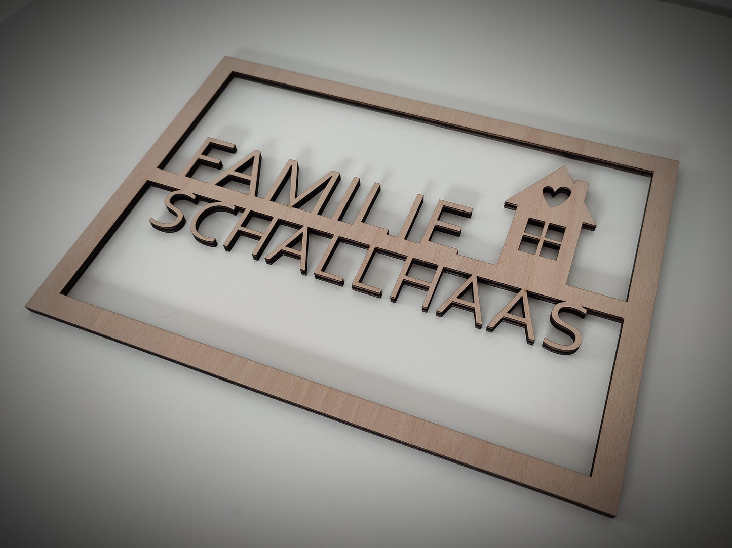 Personalisiertes Türschild eckig