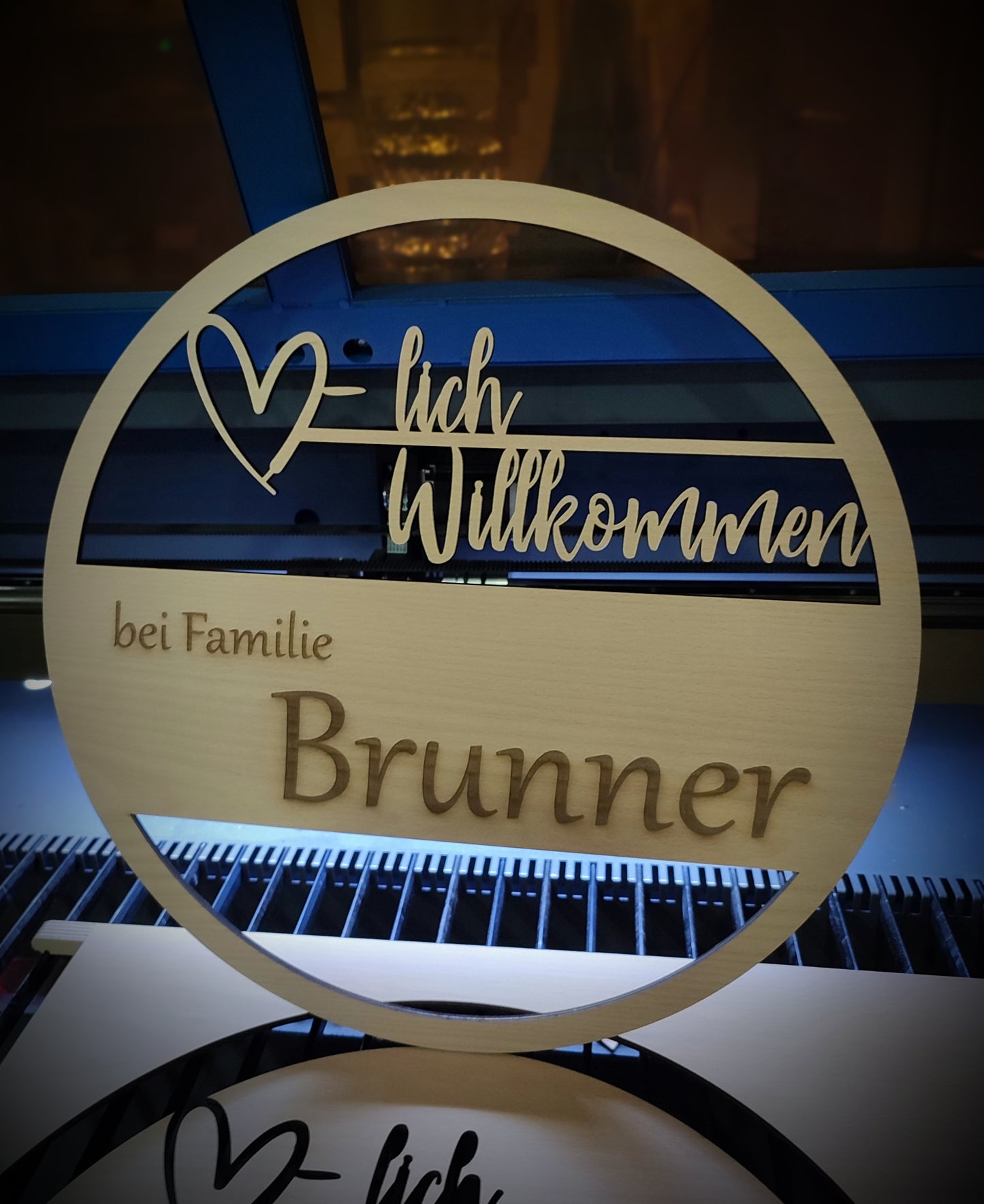 Personalisiertes Türschild 40cm