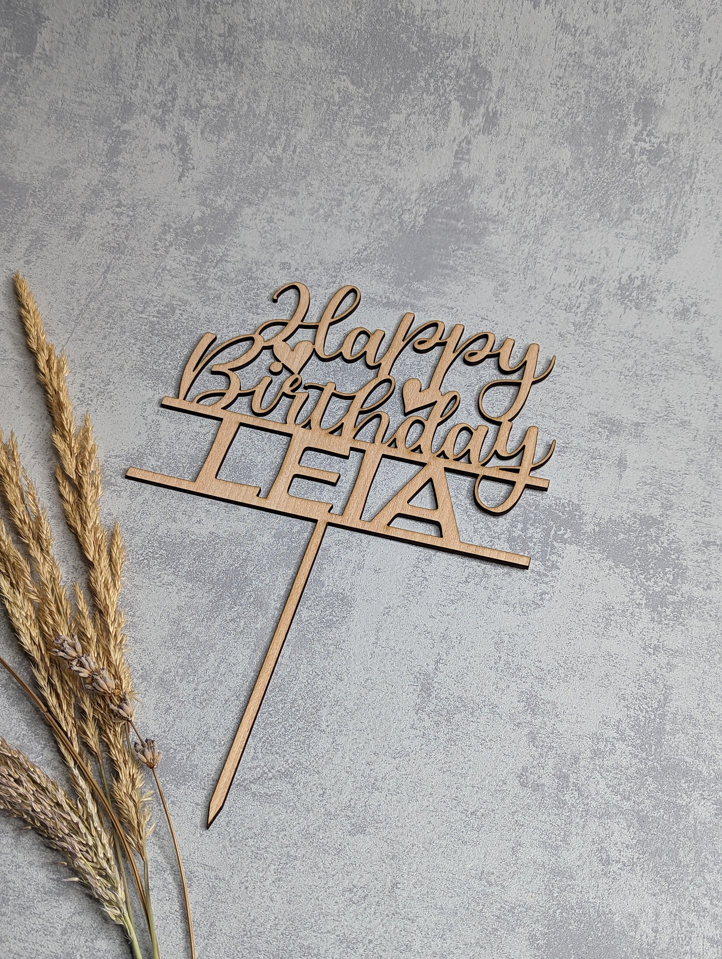 Personalisierter Caketopper Happy Birthday - Die Bildschneiderei