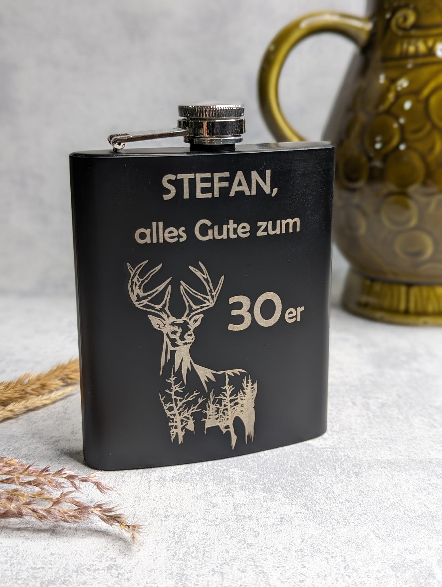 Personalisierter Flachmann - verschiedene Motive - Die Bildschneiderei