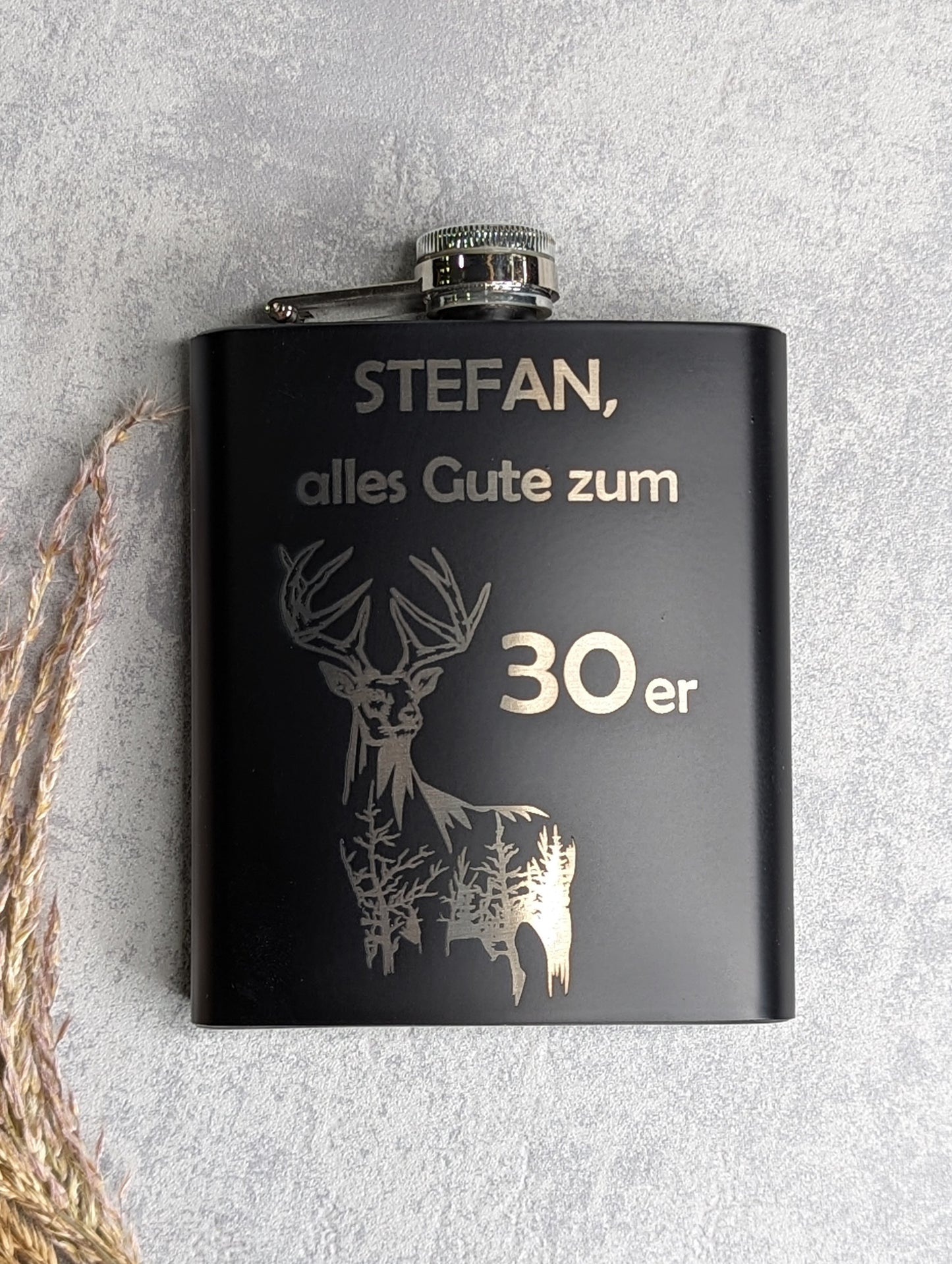 Personalisierter Flachmann - verschiedene Motive - Die Bildschneiderei