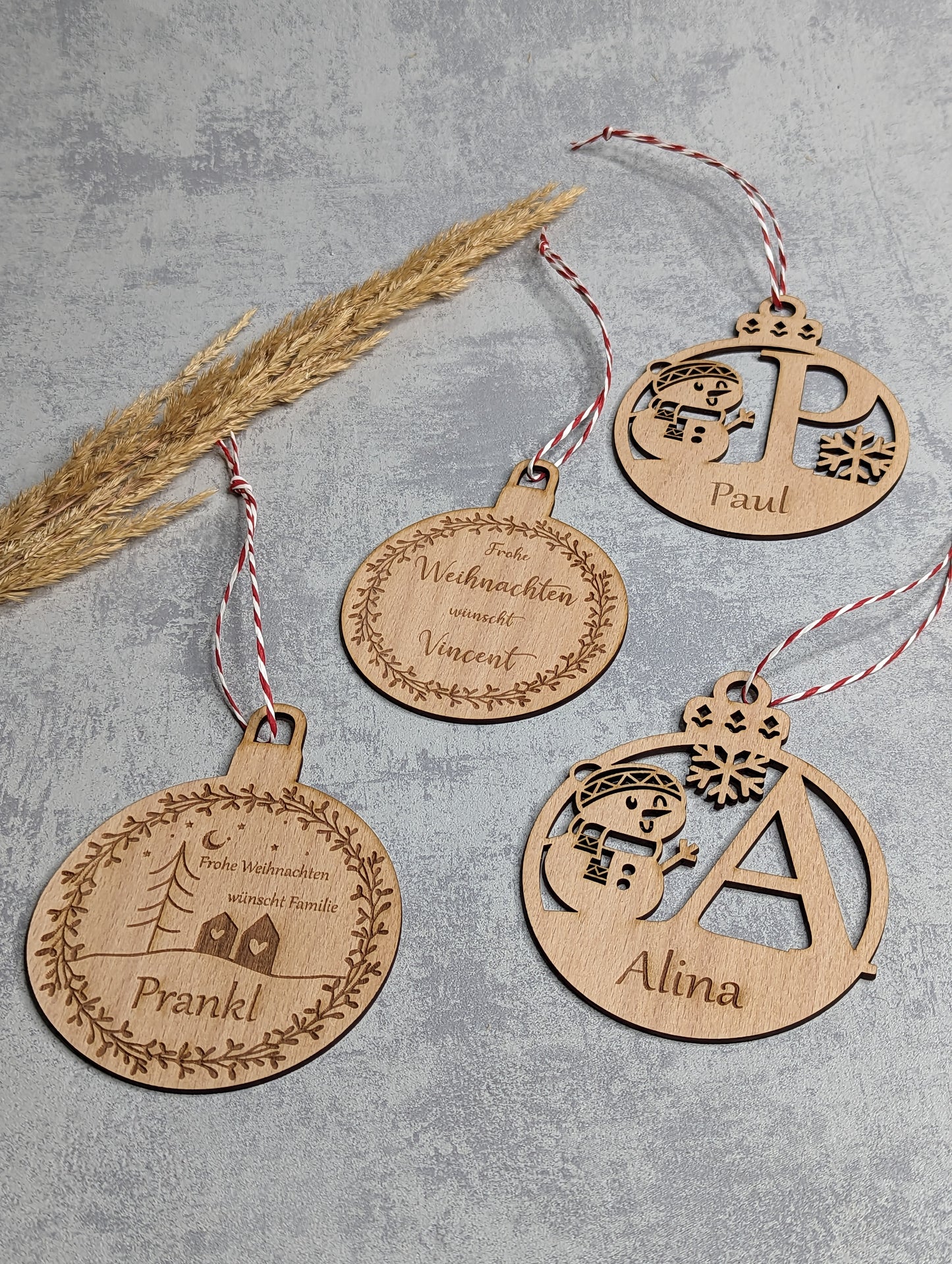Weihnachtskugeln personalisiert