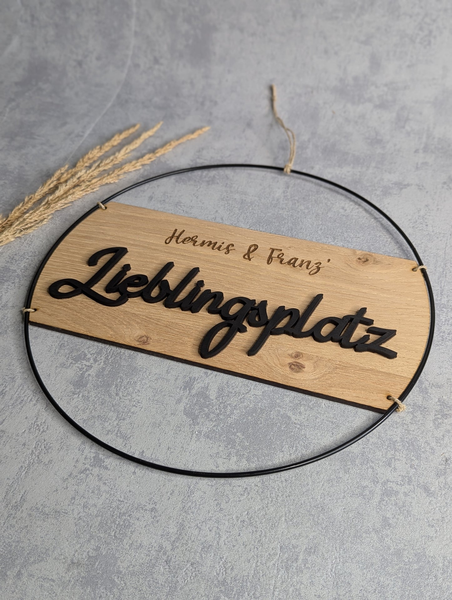 Schild Lieblingsplatz personalisiert 30/40cm