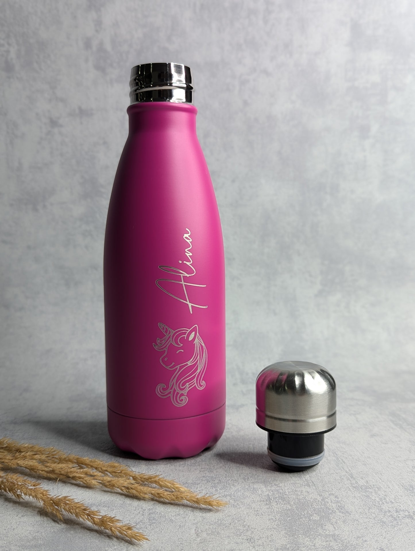 Personalisierte Lunchbox & Trinkflasche – Edelstahl mit Namensgravur - Die Bildschneiderei