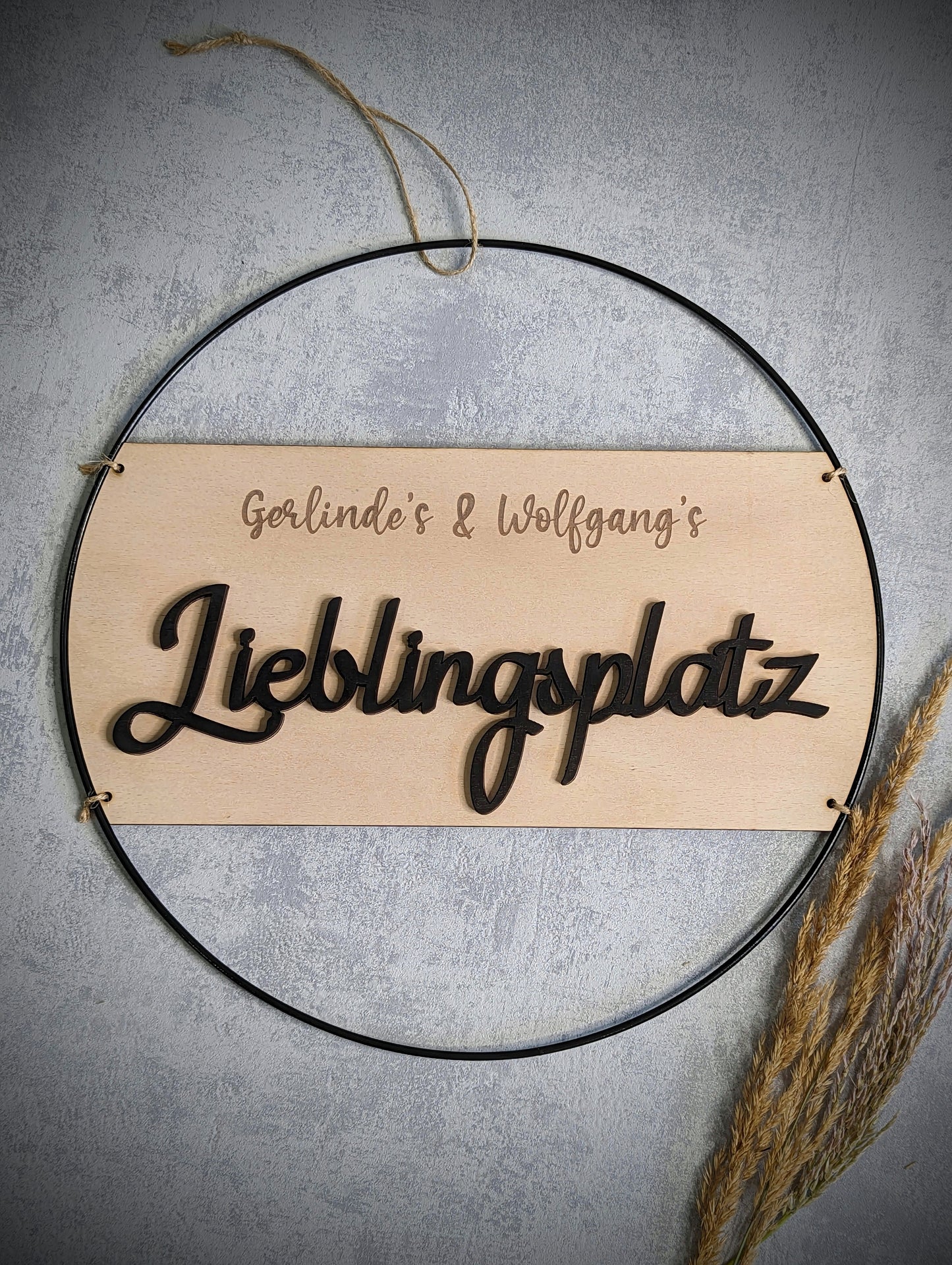 Schild Lieblingsplatz personalisiert 30/40cm