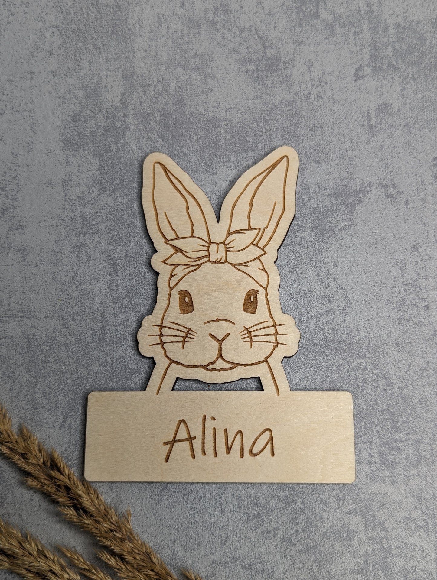 Namensschild für das Osternest