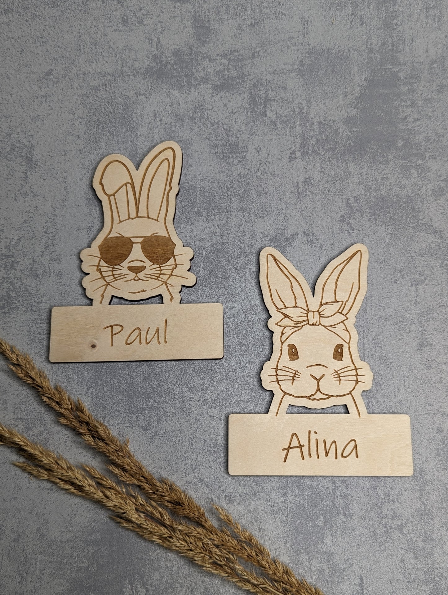Namensschild für das Osternest
