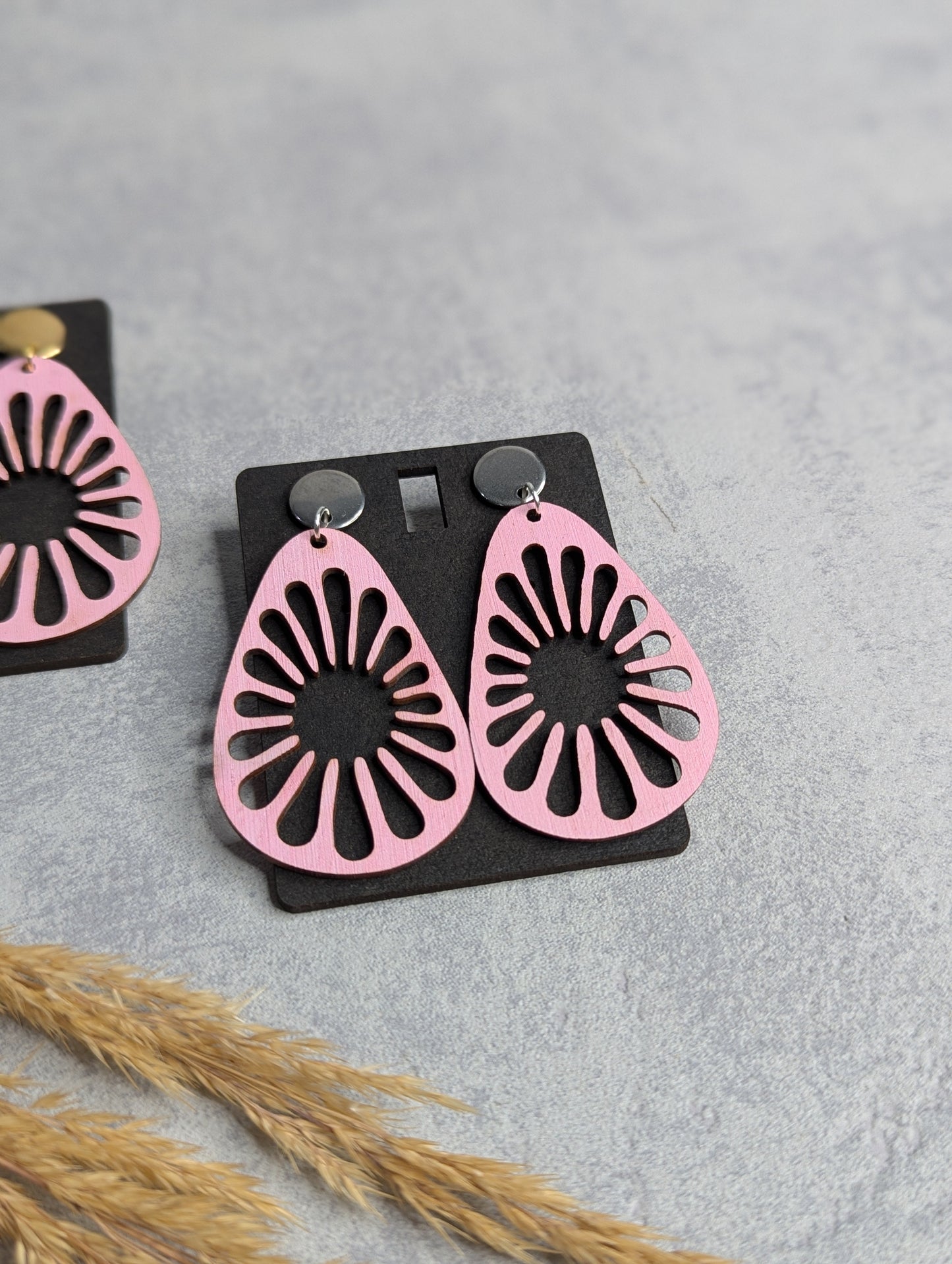 Ohrringe Tropfen Rosa