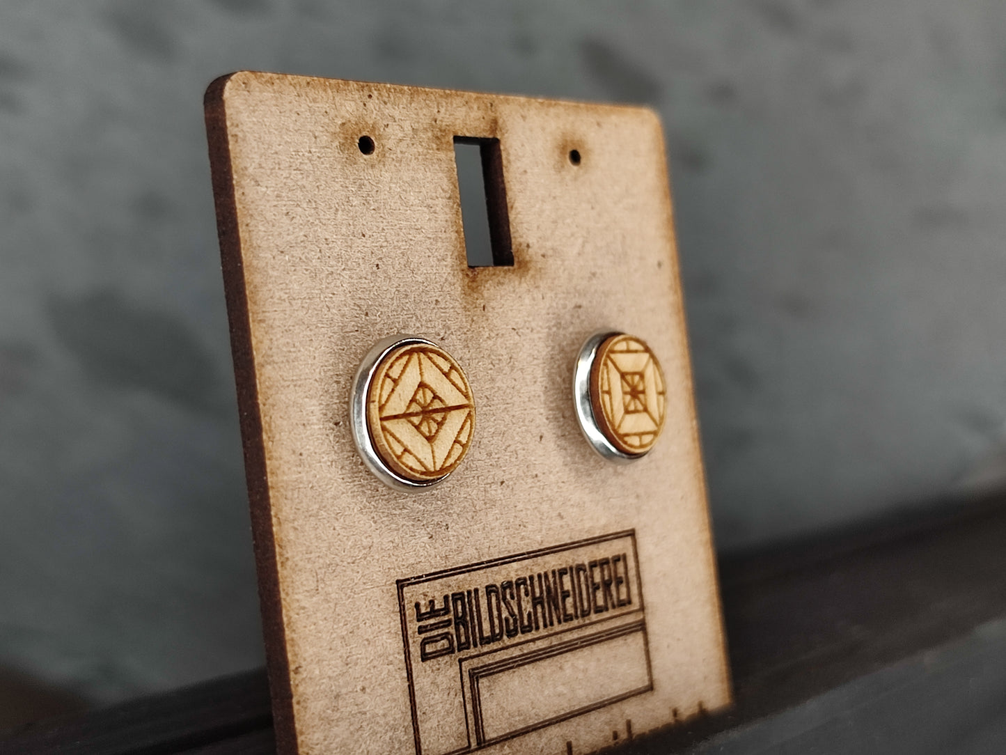 Ohrstecker 12mm Silber - Die Bildschneiderei