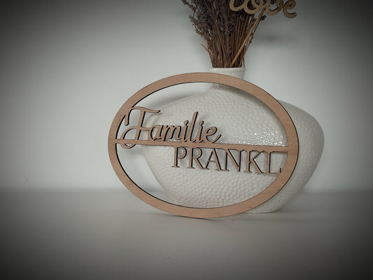 Personalisiertes Türschild - Die Bildschneiderei