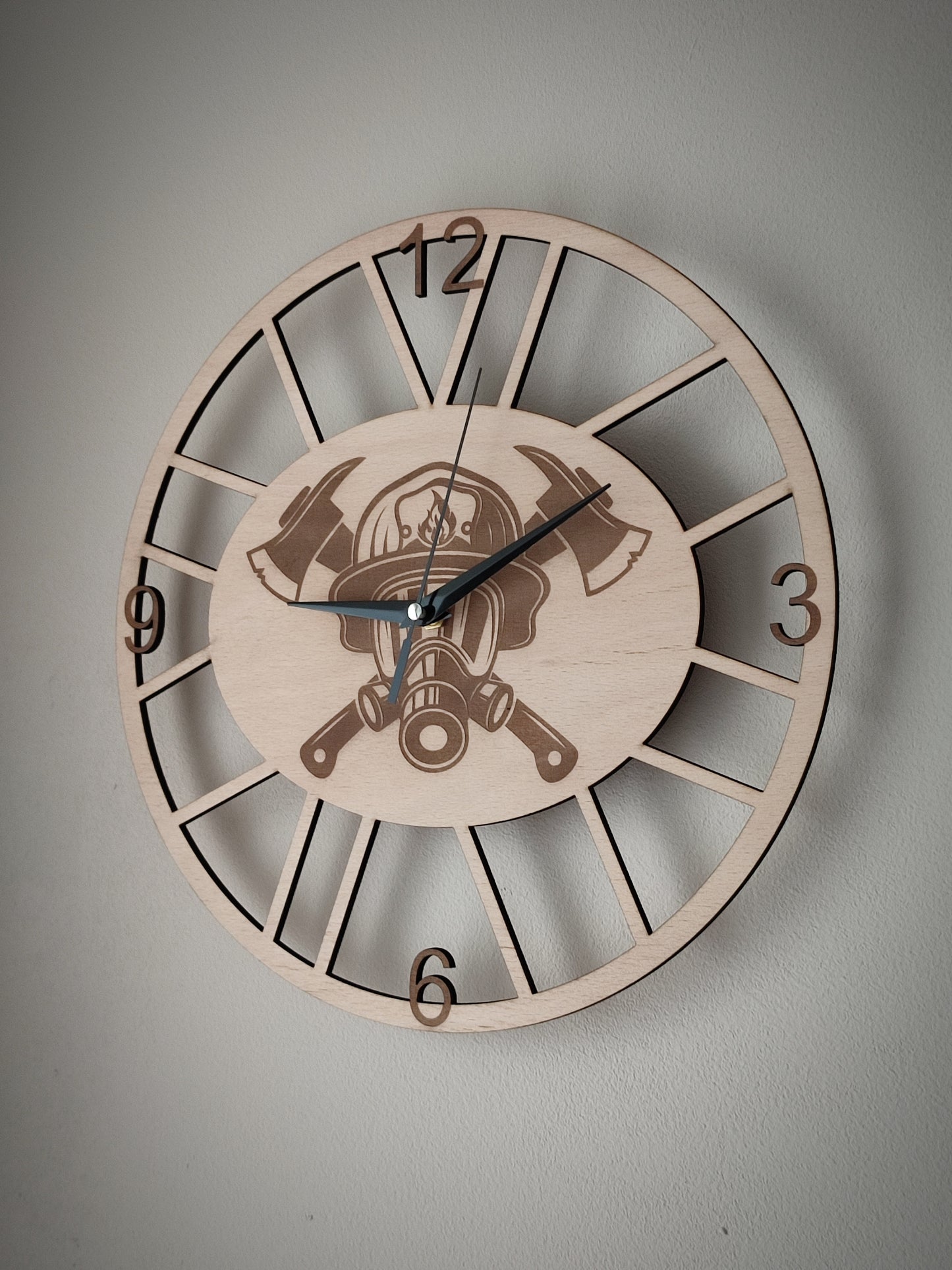 Wanduhr Feuerwehr