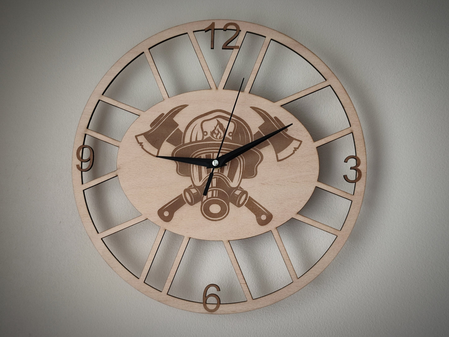 Wanduhr Feuerwehr