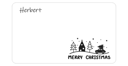 Personalisiertes Jausenbrett Weihnachten - Die Bildschneiderei