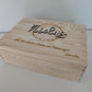 Memory box with a saying of your choice