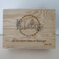 Memory box with a saying of your choice