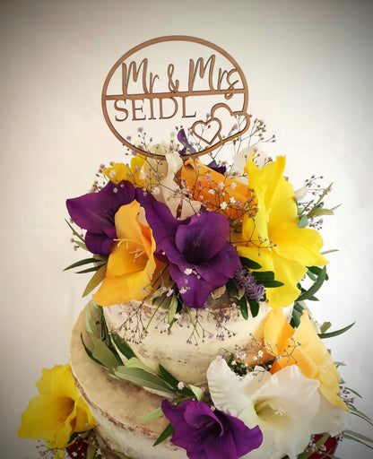 Mr & Mrs Caketopper für Hochzeit - Die Bildschneiderei
