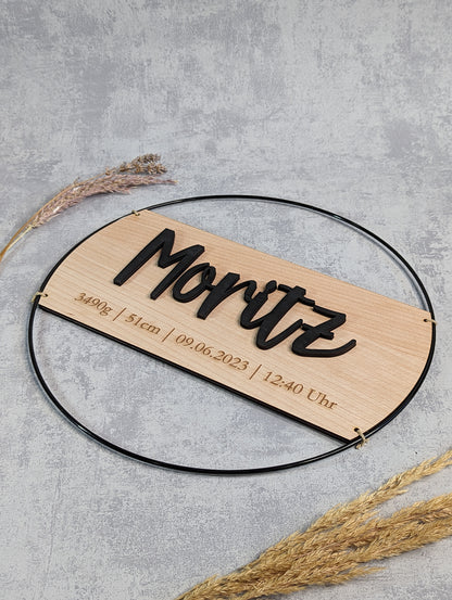 Personalisierter Geburts-Loop - Die Bildschneiderei