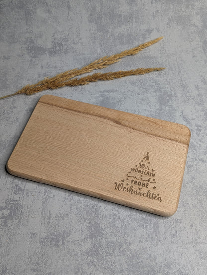Personalisiertes Jausenbrett Weihnachten - Die Bildschneiderei