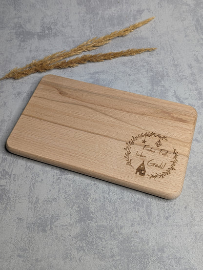 Personalisiertes Jausenbrett Weihnachten - Die Bildschneiderei