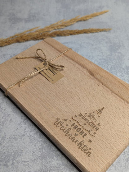 Personalisiertes Jausenbrett Weihnachten - Die Bildschneiderei