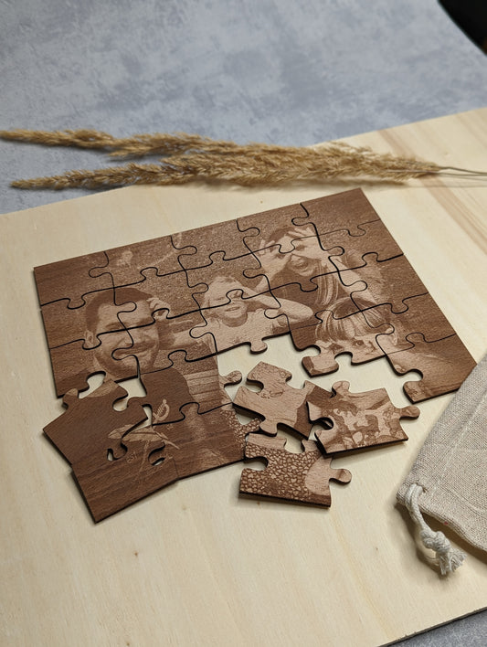 Puzzle mit Fotogravur