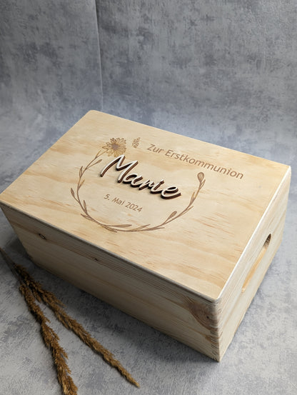 Personalisierte Erinnerungsbox zur Erstkommunion - 2 Größen verfügbar - Die Bildschneiderei