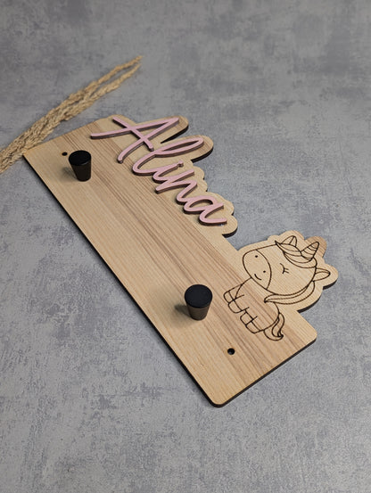 Kindergarderobe mit Namen personalisiert verschiedene Motive - Die Bildschneiderei