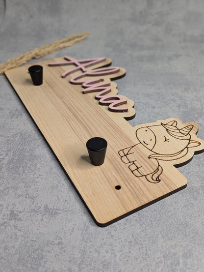 Kindergarderobe mit Namen personalisiert verschiedene Motive - Die Bildschneiderei