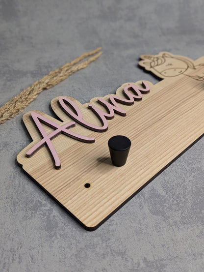 Kindergarderobe mit Namen personalisiert verschiedene Motive - Die Bildschneiderei