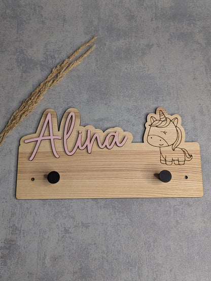 Kindergarderobe mit Namen personalisiert verschiedene Motive - Die Bildschneiderei