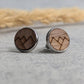 Ohrstecker aus Holz (Bergmotiv 12mm)