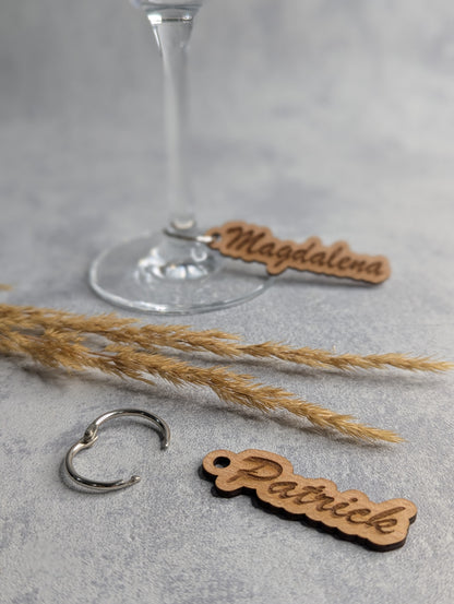 Platzkarten (Anhänger) für Hochzeit und Feiern - Die Bildschneiderei