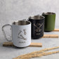 Personalisierte Edelstahl-Tasse mit Karabiner & Gravur