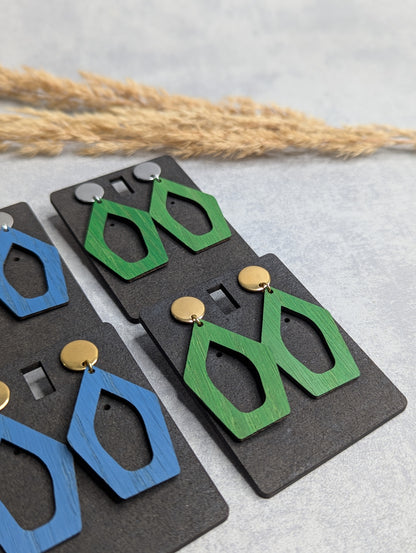 Holzohrringe – Handgefertigt, leicht & stilvoll - Die Bildschneiderei