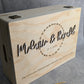 Personalisierte Holz-Erinnerungsbox – Individuelle Geschenkbox zur Hochzeit