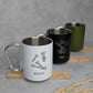 Personalisierte Edelstahl-Tasse mit Karabiner & Gravur