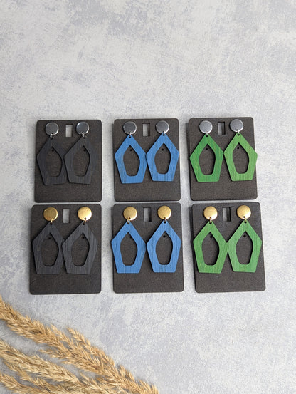 Holzohrringe – Handgefertigt, leicht & stilvoll - Die Bildschneiderei