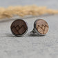 Ohrstecker aus Holz (Bergmotiv 12mm)