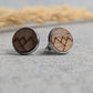 Ohrstecker aus Holz (Bergmotiv 12mm)
