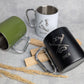 Personalisierte Edelstahl-Tasse mit Karabiner & Gravur