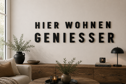 3D-Hausnummer und Wandbeschriftung für innen und außen