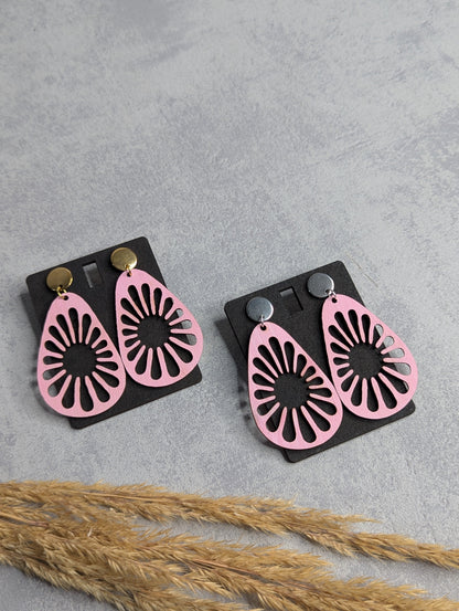 Ohrringe Tropfen Rosa